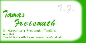 tamas freismuth business card